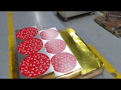 Uitstekende Ronde Tin Serving Tray Christmas Design-Vakantie Huidige Verpakking